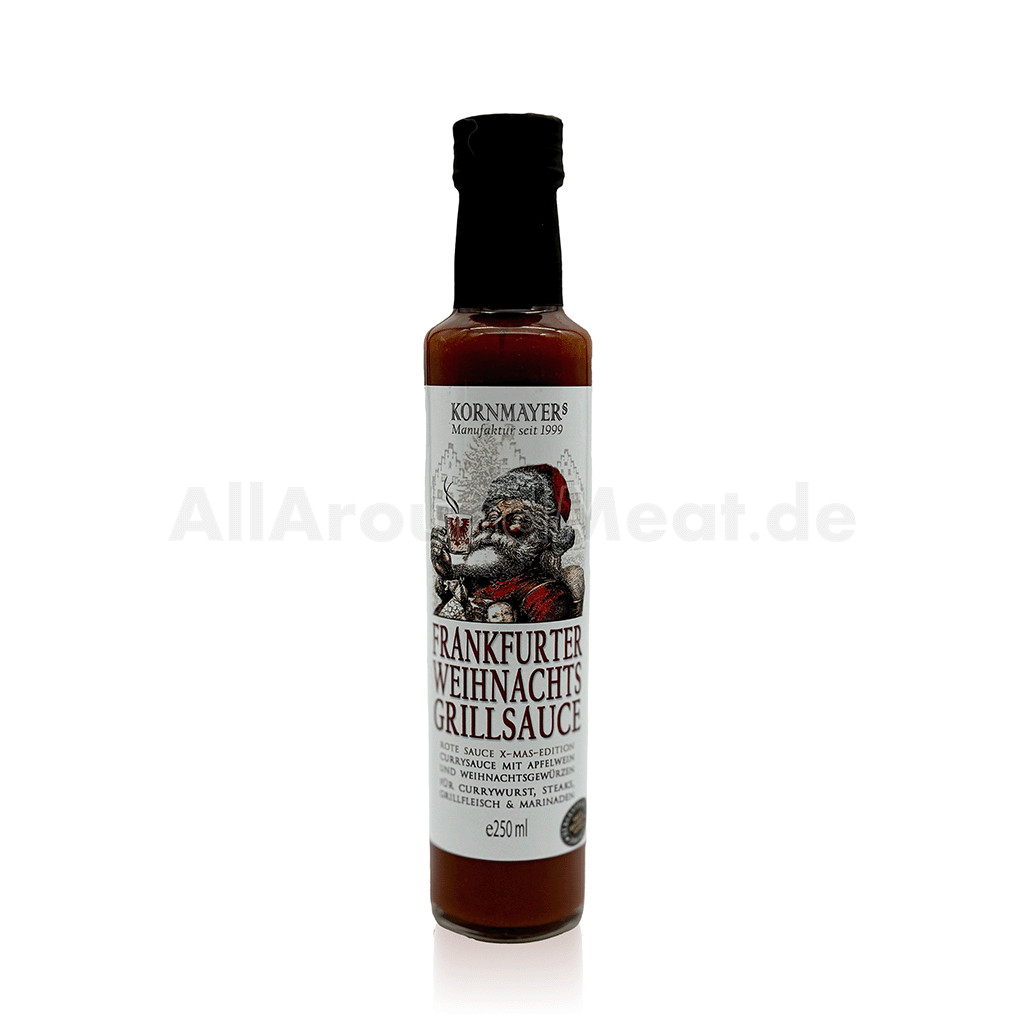 Frankfurter Weihnachtsgrill Sauce, Kornmayers, 250 ml Frankfurter Weihnachtsgrill Sauce, Kornmayers, 250 ml
