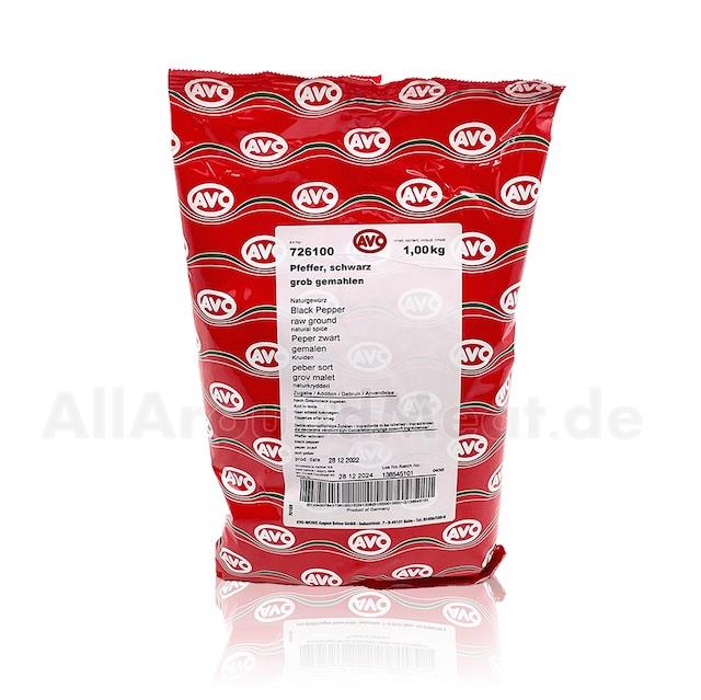 Pfeffer schwarz grob gemahlen Naturgewürz 1 Kg, AVO Pfeffer schwarz grob gemahlen Naturgewürz 1 Kg, AVO
