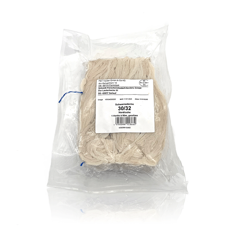 Schweinedärme 30/32 gesalzen europäische Ware 1 x 90 m Starfix, Profiqualität, Treiber Schweinedärme 30/32 gesalzen europäische Ware 1 x 90 m Starfix, Profiqualität, Treiber