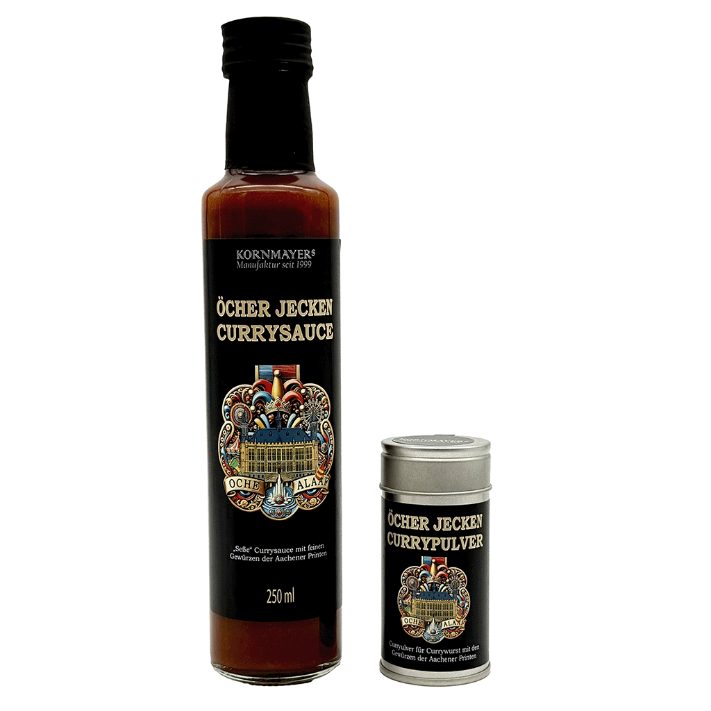 Öcher Jecken Currysauce & Pulver Set, Kornmayers, 250 ml & 50 g