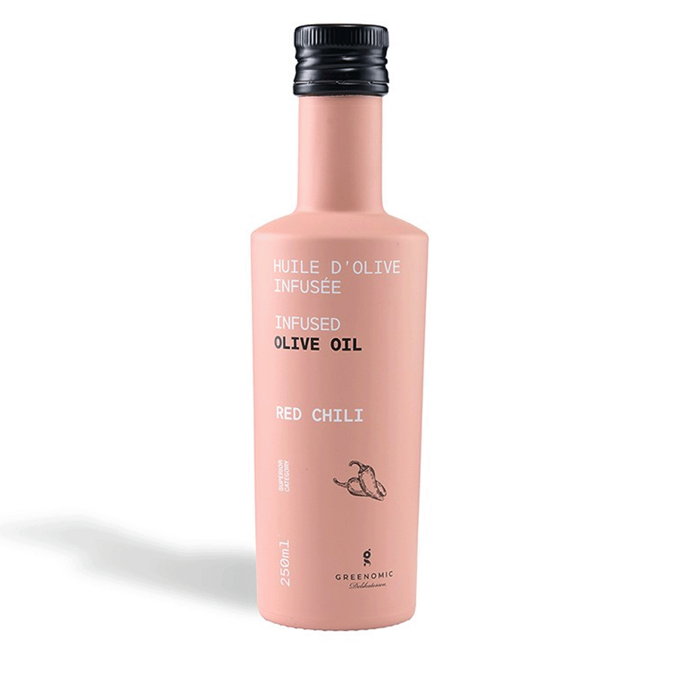 Olivenöl extra nativ Colorful Red Chili, 250 ml Greenomic