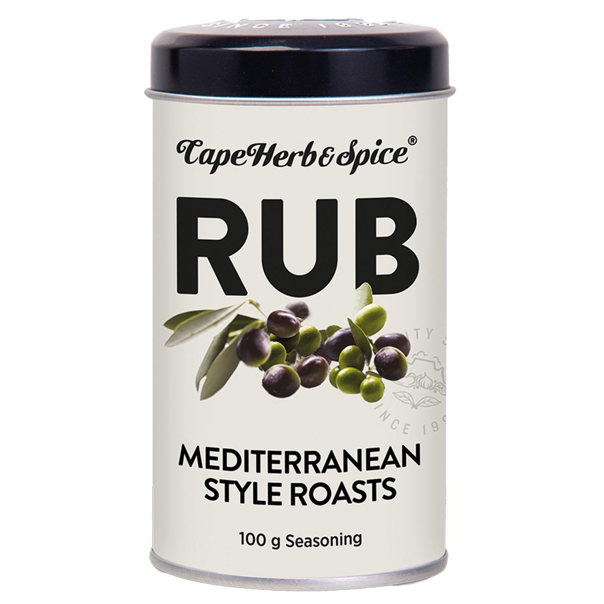 Cape Herb RUB Mediterranean Style Roasts, 100 g, Mediterrane Gewürzmischung