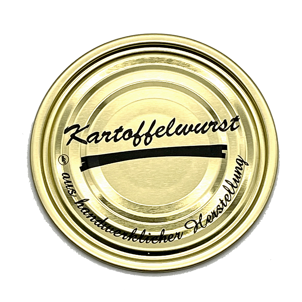 Falzdeckel - Kartoffelwurst - 99er (100 Stück) Falzdeckel - Kartoffelwurst - 99er (100 Stück)