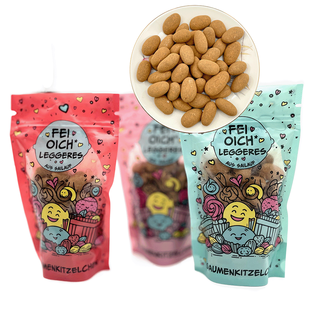 Schoko-Zimtmandeln 180 g, "Fei Oich Leggeres aus Sailauf"