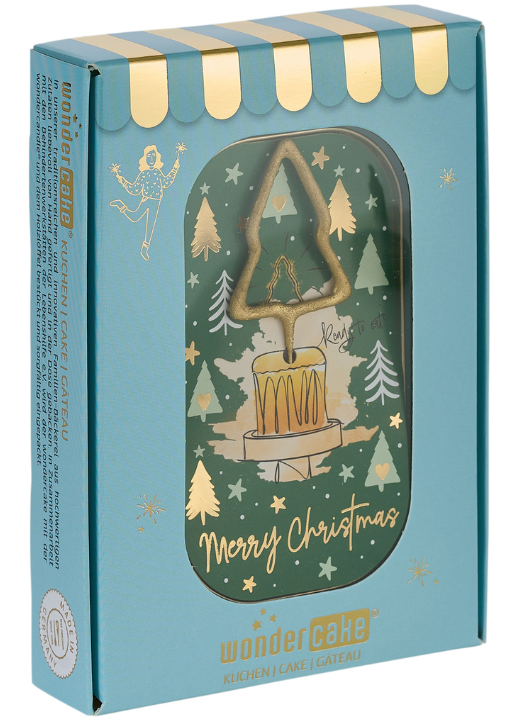 Wondercake Merry Christmas grün deluxe blau Baum gold