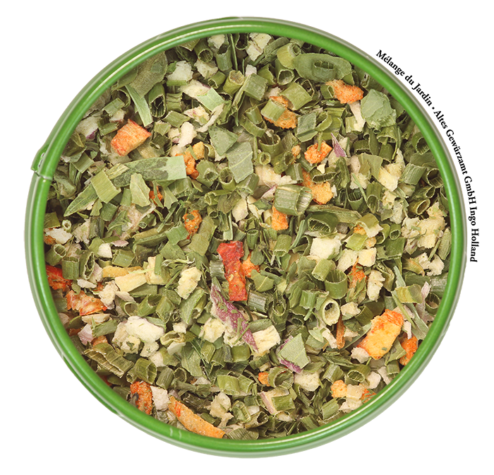 Melange du Jardin, Kräutermischung, 10 g, Altes Gewürzamt Melange du Jardin, Kräutermischung, 10 g, Altes Gewürzamt