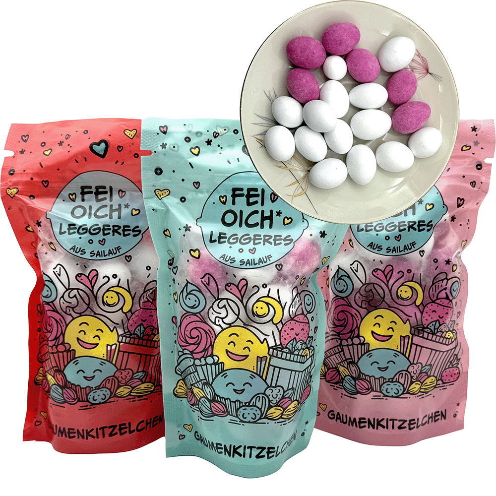 Wiener Schokomandeln, 180 g,  Gaumenkitzelchen - "Fei Oich Leggeres aus Sailauf" Wiener Schokomandeln, 180 g,  Gaumenkitzelchen - "Fei Oich Leggeres aus Sailauf"