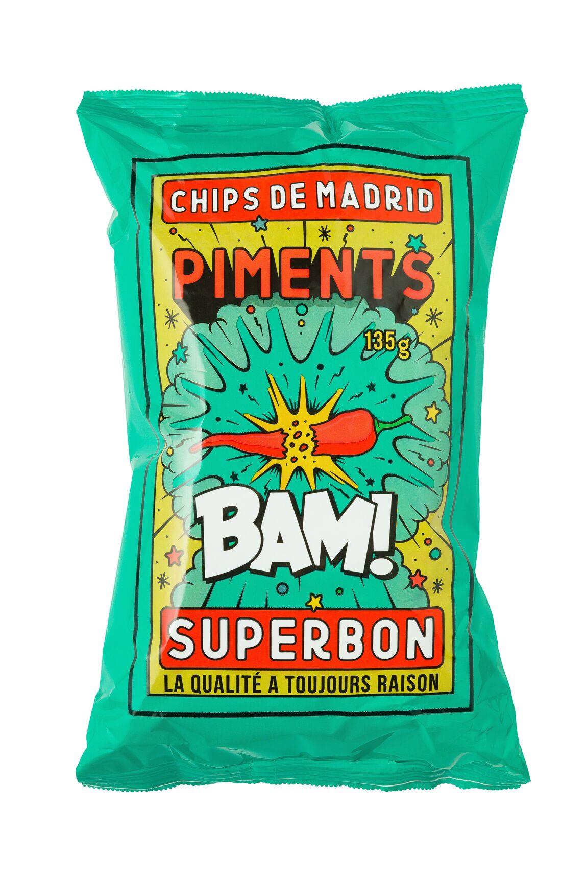 Chips Superbon Piments 135 g Beutel Chips Superbon Piments 135 g Beutel