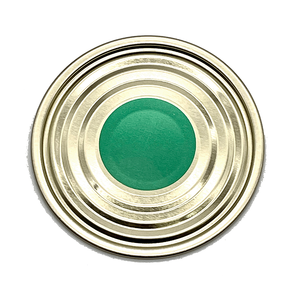 Dosendeckel -grüner Punkt- 99er (100 Stück)