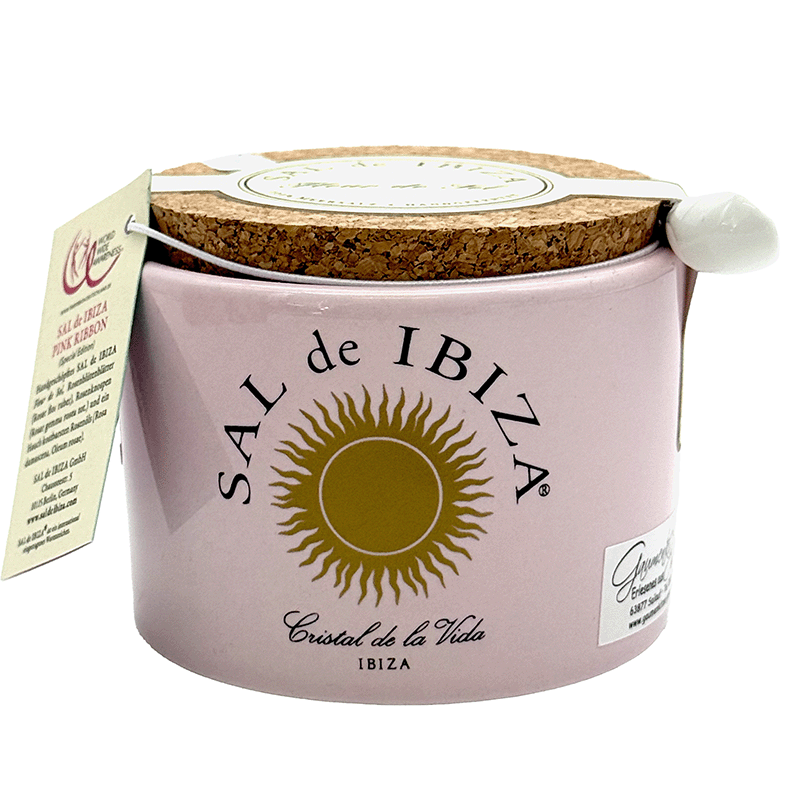 Fleur de Sel Pink Ribbon, La Vie en Rose, 140 g, Sal de Ibiza