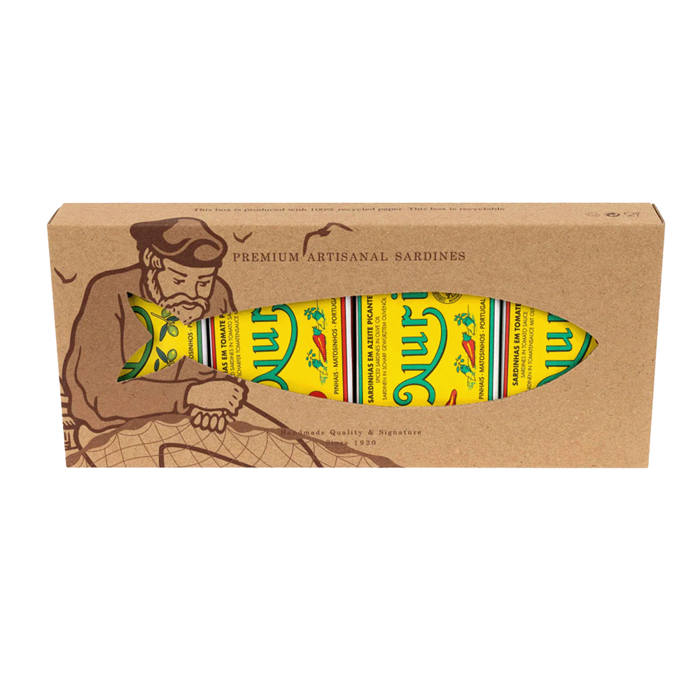 4er Geschenkset Sardinenedition 500 g, Nuri 4er Geschenkset Sardinenedition 500 g, Nuri