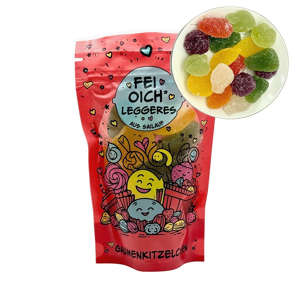 Gelee-Früchte, 200 g, Rot