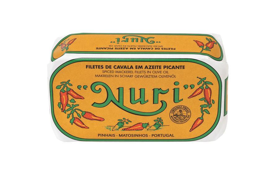 Makrelenfilets pikant in Olivenöl 125 g, Nuri Makrelenfilets pikant in Olivenöl 125 g, Nuri
