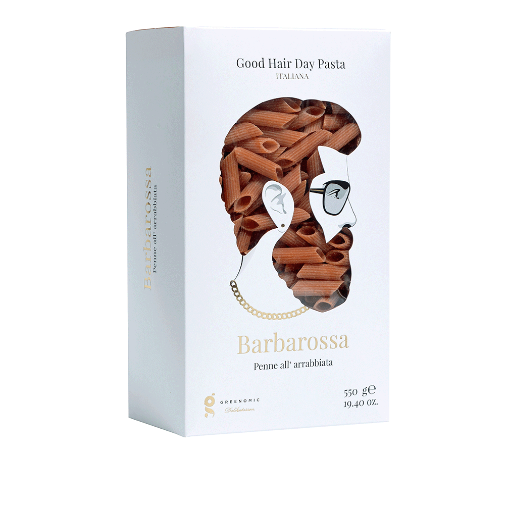 Good Hair Day Pasta Barbarossa, Penne all´arrabbiata, 550 g, Greenomic