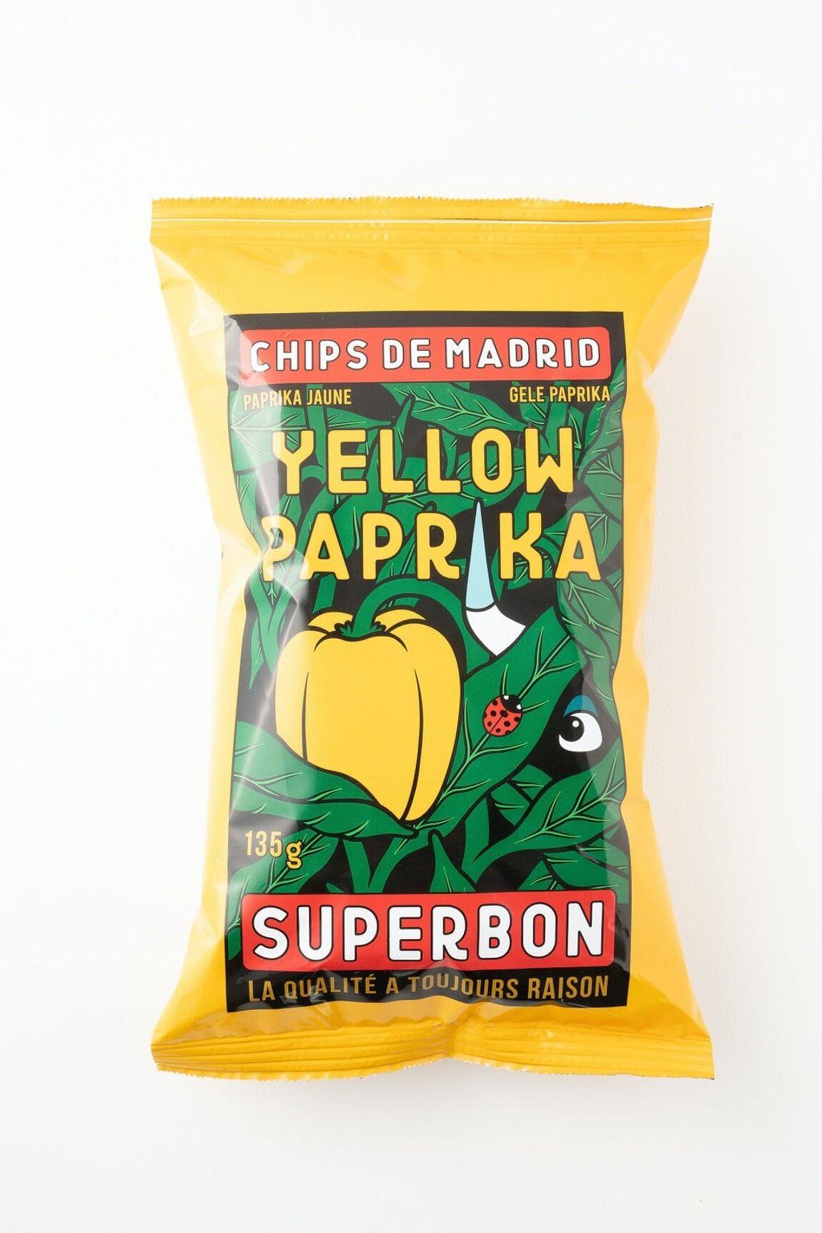 Chips Superbon gelbe Paprika Jaune, 135 g Beutel Chips Superbon gelbe Paprika Jaune, 135 g Beutel