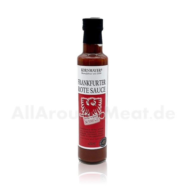 Frankfurter Rote Sauce extra scharf, Kornmayers, 250 ml Frankfurter Rote Sauce extra scharf, Kornmayers, 250 ml