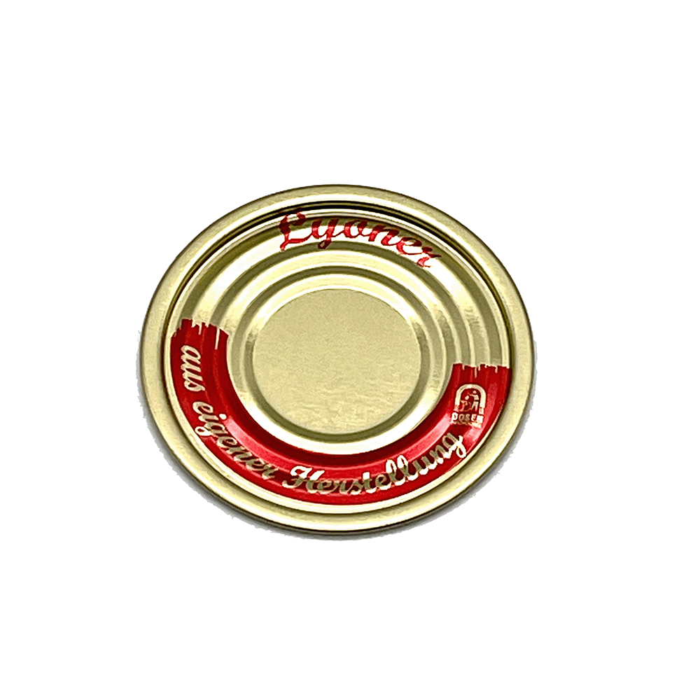 Dosendeckel -Lyoner- 73er (100 Stück), Falzdeckel