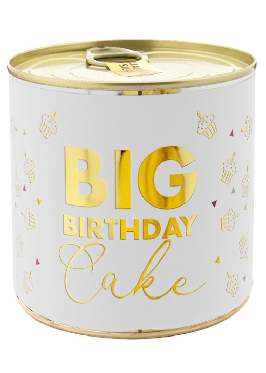 Cancake A BIG Birthday Cake white Brownie, Geburtstagskuchen