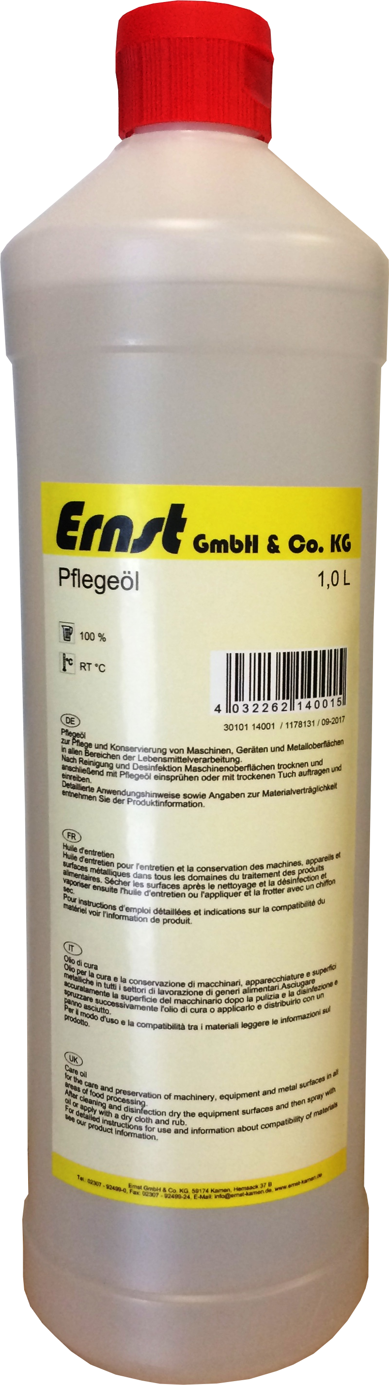 Edelstahlpflegeöl 1 Liter Edelstahlpflegeöl 1 Liter