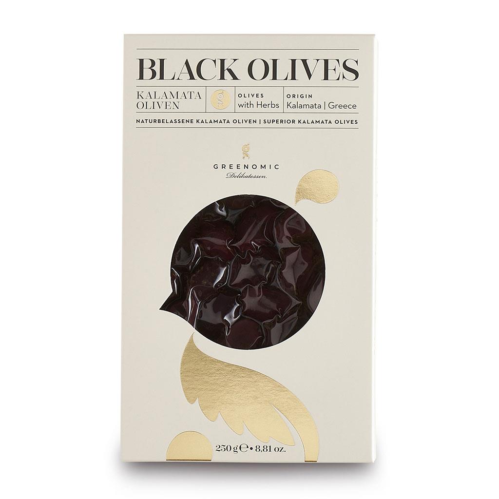 Black Olives 250 g, Greenomic