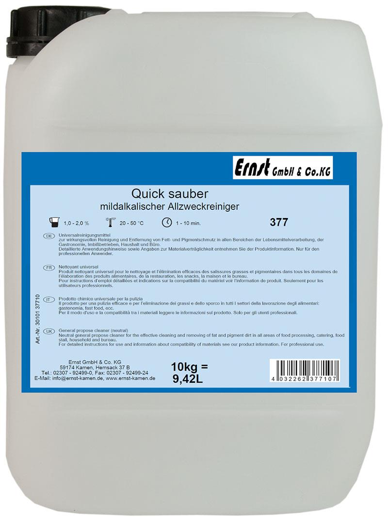 Quick-Sauber, fluessig, 10 Kg Quick-Sauber, fluessig, 10 Kg