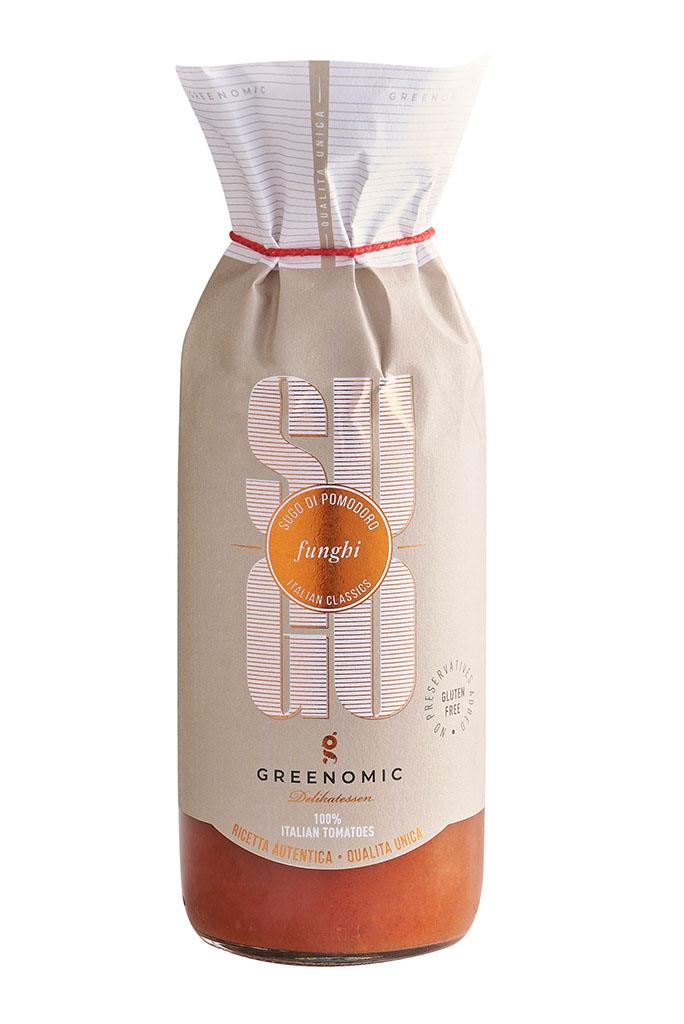 Sugo Chef Franceso Funghi 500 g, Greenomic Sugo Chef Franceso Funghi 500 g, Greenomic