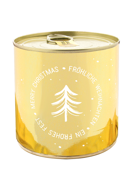 Cancake Merry Christmas - Frohe Weihnachten - Ein frohes Fest gold Brownie