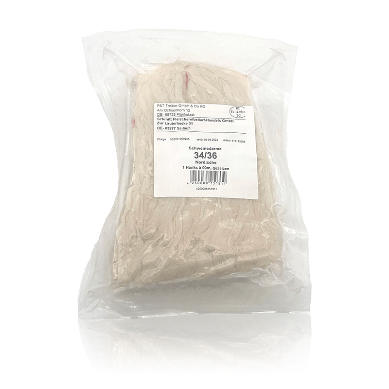 Schweinedärme 34/36 trocken-gesalzen europäische Ware 1 x 90 m Starfix, Profiqualität, Treiber Schweinedärme 34/36 trocken-gesalzen europäische Ware 1 x 90 m Starfix, Profiqualität, Treiber