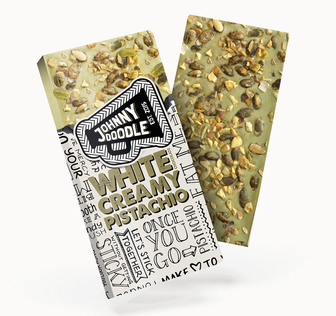 Johnny Doodle Creamy Pistachio 150 g FAIRTRADE