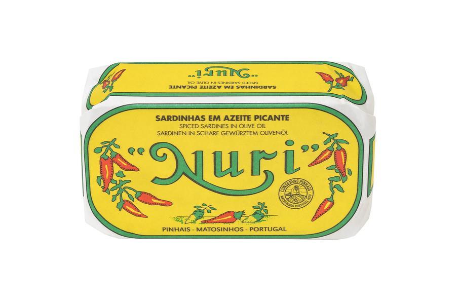 Sardinen in pikant gewürztem Olivenöl 125 g, Nuri Sardinen in pikant gewürztem Olivenöl 125 g, Nuri
