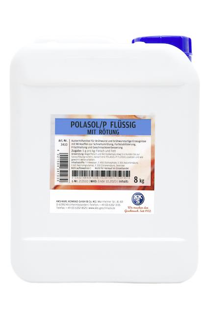 Polasol/P fluessig mit Roetung, 7 kg Kanister, KKS, Kutterhilfsmittel für Brühwurst mit Wirkstoffen Polasol/P fluessig mit Roetung, 7 kg Kanister, KKS, Kutterhilfsmittel für Brühwurst mit Wirkstoffen
