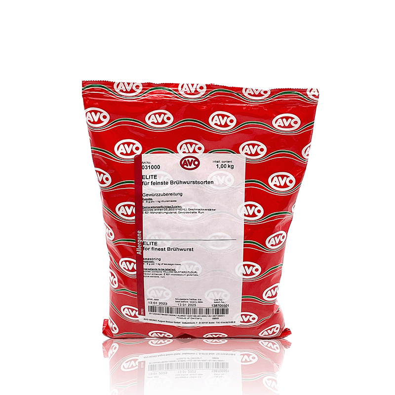 Elite für feinste Brühwurstsorten Gewürzzubereitung 1 Kg, AVO