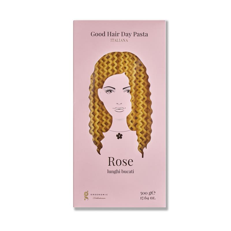 Good Hair Day Pasta, Rose Lunghi Bucati, 500 g, Greenomic