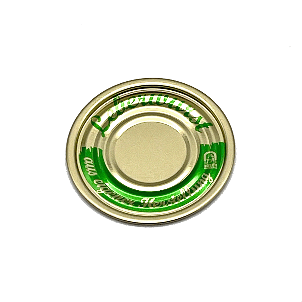 Dosendeckel -Leberwurst- 73er (100 Stück), Falzdeckel
