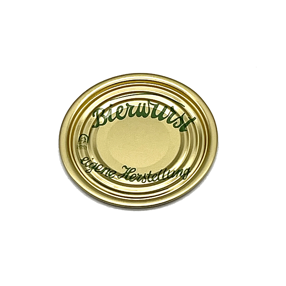 Dosendeckel -Bierwurst- 73er (100 Stück), Falzdeckel