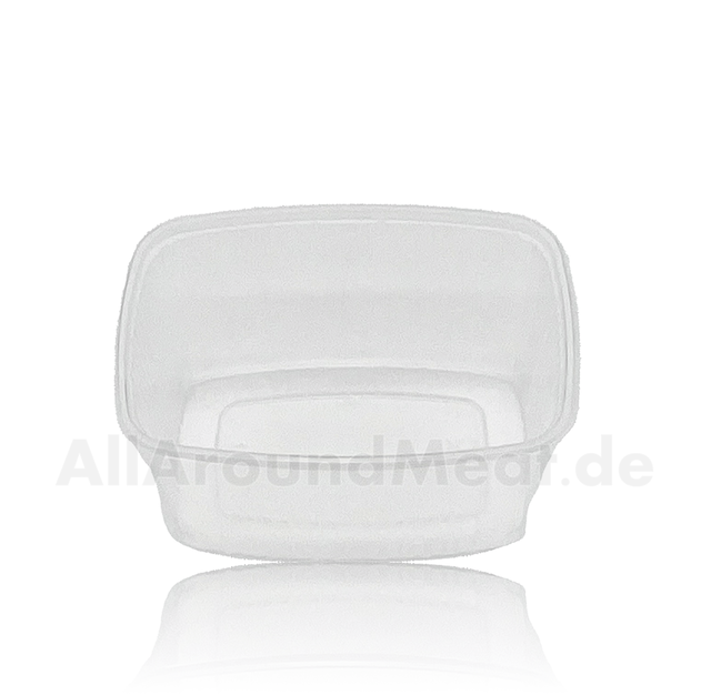 Rechteckbecher, Plastikschalen, glasklar, 500 g (100 Stück) Rechteckbecher, Plastikschalen, glasklar, 500 g (100 Stück)