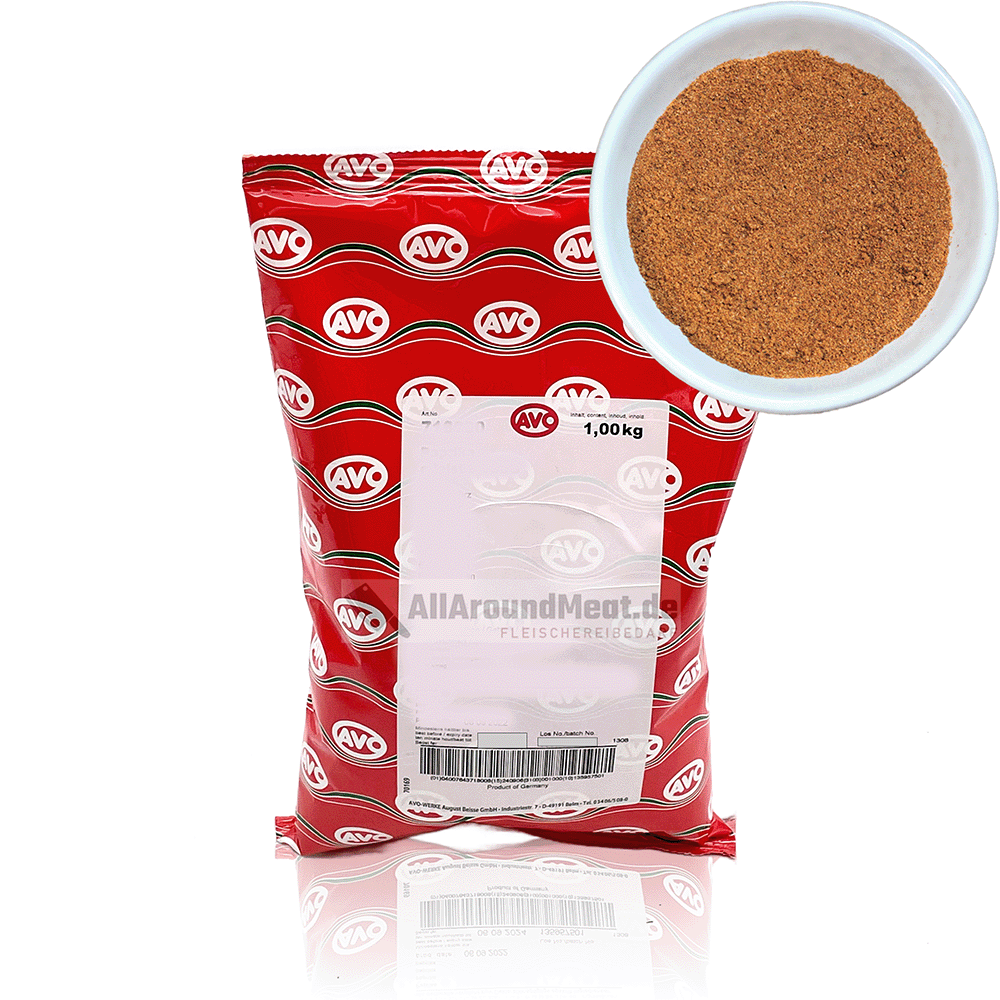 Wildgewürz Gourmet für Wildbratwurst, Rub, Marinade, 1 Kg, AVO