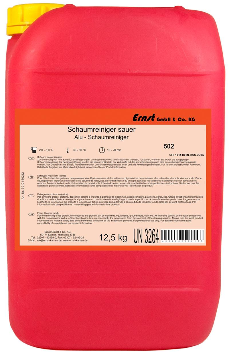 Schaumreiniger, sauer, flüssig, 12,5 Kg Schaumreiniger, sauer, flüssig, 12,5 Kg