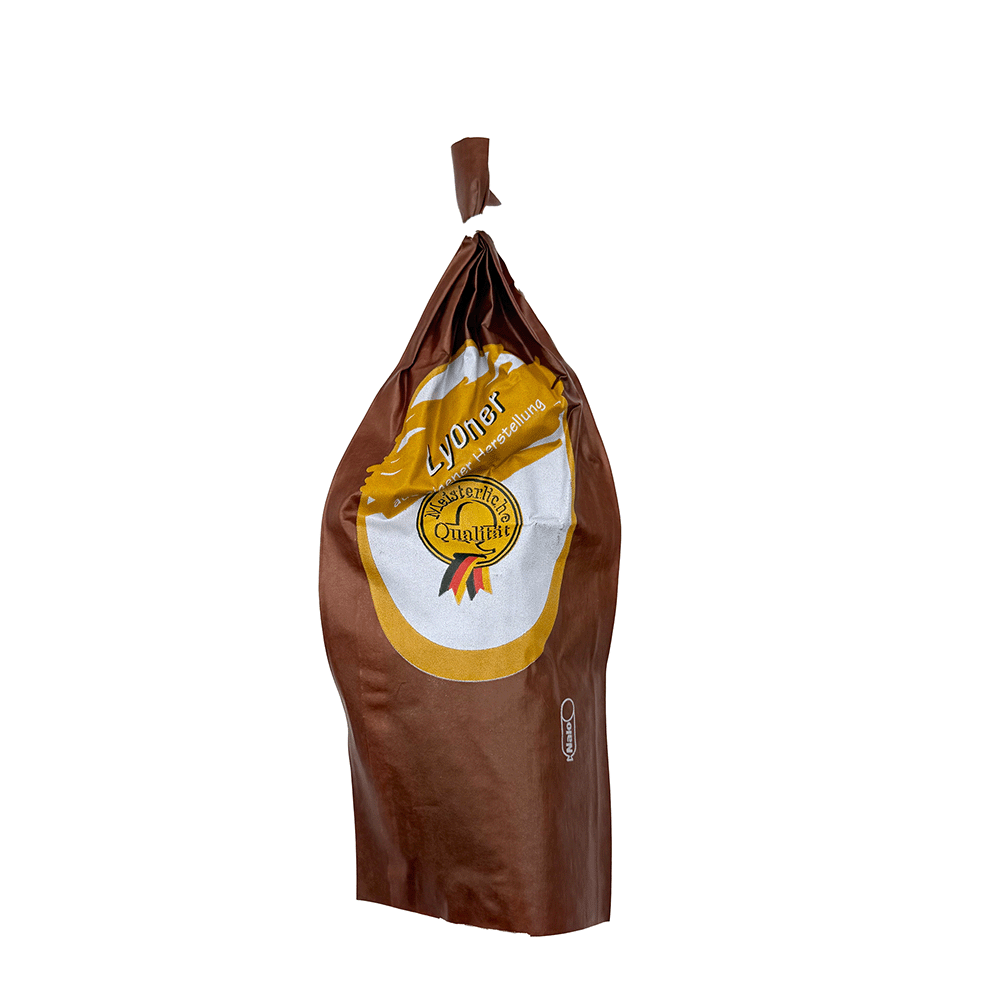 Lyoner, braun, Kaliber/Länge 55/21, Frische Serie, 25 Stück, Kalle NALO TOP, Kunstdarm