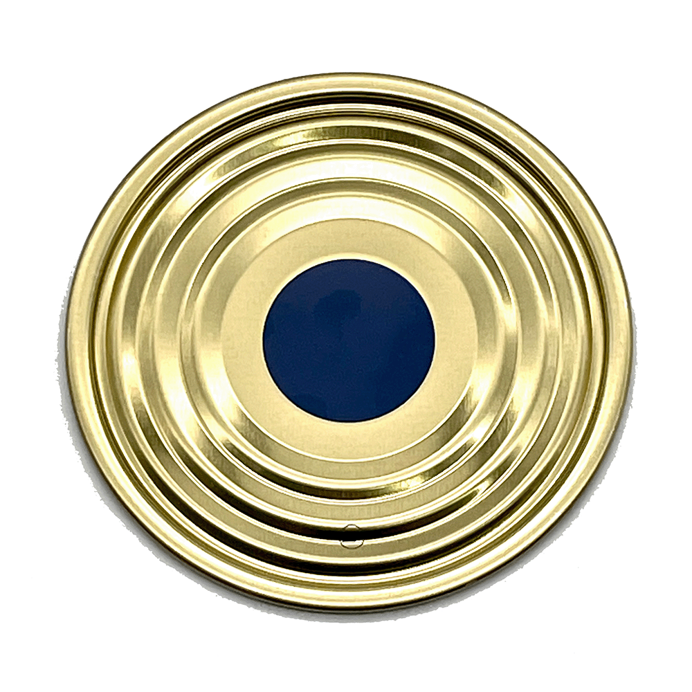 Falzdeckel - blauer Punkt - 99er (100 Stück) Falzdeckel - blauer Punkt - 99er (100 Stück)