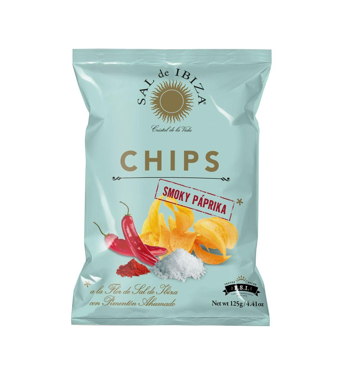 Chips Sal de Ibiza Smoky Paprika 125 g Beutel Chips Sal de Ibiza Smoky Paprika 125 g Beutel