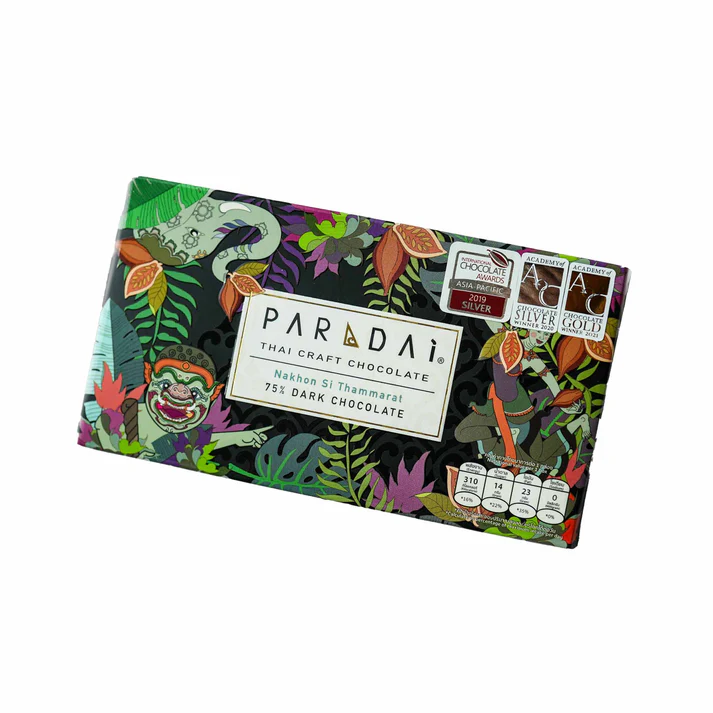 PARADAi Nakhon Si Thammarat 75%, 50 g, Thai Craft Schokolade