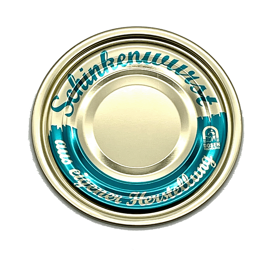 Dosendeckel -Schinkenwurst- 99er (100 Stück)