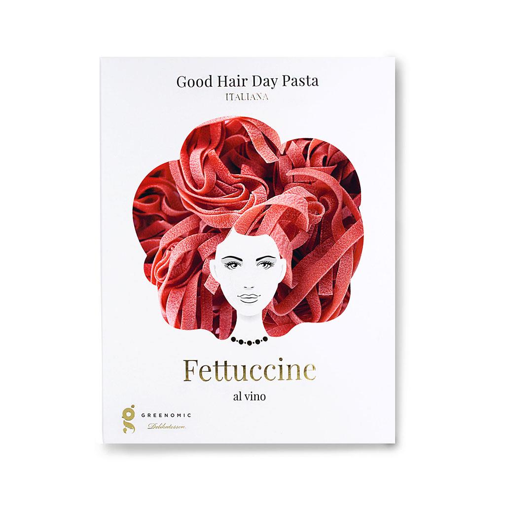 Good Hair Day Pasta, Fettuccine al Vino, 250 g, Greenomic