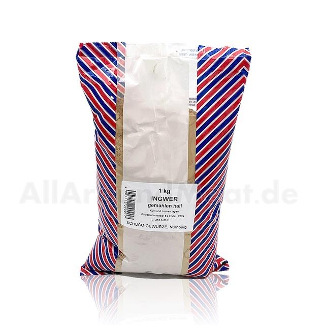 Ingwer gemahlen hell 1 Kg, Schuco